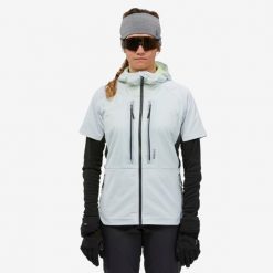 Bluza skiturowa damska Wedze Pacer. Niebieskie bluzy damskie WED'ZE, na zimę, l, bez wzorów, bez kaptura. W wyprzedaży za 199.99 zł.