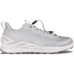 Buty trekkingowe damskie Lowa Merger Low Gtx. Białe obuwie trekkingowe damskie Lowa, z materiału, bez zapięcia. Za 632.85 zł.