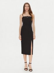 Rinascimento Sukienka koktajlowa CFC0122399003 Czarny Regular Fit. Czarne sukienki damskie Rinascimento, bez wzorów, z syntetyku, wizytowe, bez ramiączek. Za 309.99 zł.