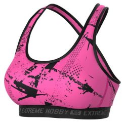 Stanik sportowy fitness siłownia MMA EXTREME HOBBY NEO. Czerwone biustonosze sportowe damskie EXTREME HOBBY, bez wzorów, z elastanu. Za 139.00 zł.