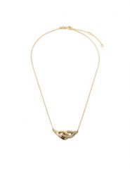 Tory Burch Bransoletka Interlocking Wishbone Bracelet 163709 Złoty. Żółte bransoletki damskie Tory Burch, złote. Za 449.99 zł.