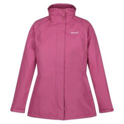 Kurtka Ocieplana Damska Blanchet II Przeciwdeszczowa. Fioletowe kurtki damskie Regatta, xl, bez wzorów, z materiału, z kapturem. Za 147.99 zł.