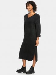 Roxy Sukienka dzianinowa Winter Escape Ktdr ERJKD03449 Szary Regular Fit. Szare sukienki damskie Roxy, bez wzorów, z dzianiny, bez ramiączek. Za 219.99 zł.