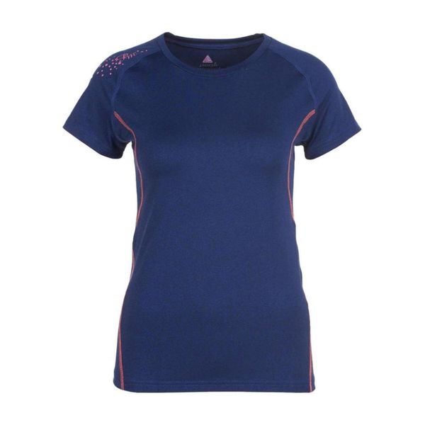 Damska koszulka techniczna Peak Mountain. Niebieskie bluzki damskie Peak Mountain, bez wzorów, bez kołnierzyka, bez ramiączek. W wyprzedaży za 137.00 zł.