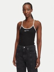 Karl Lagerfeld Jeans Body B3W17028 Czarny. Czarne body i gorsety Karl Lagerfeld Jeans, bez wzorów, z bawełny. Za 259.99 zł.