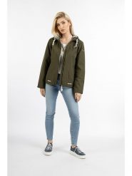 Schmuddelwedda Kurtka przeciwdeszczowa w kolorze khaki rozmiar: M. Brązowe kurtki sportowe damskie Schmuddelwedda, m, bez wzorów, bez kaptura. Za 175.67 zł.