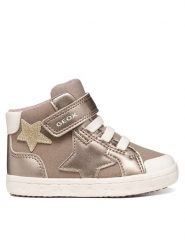 Geox Sneakersy B Gisli Girl B561MG 0AUAJ C5M2X M Beżowy. Brązowe buty sportowe dziewczęce Geox, ze skóry, bez zapięcia. Za 209.99 zł.