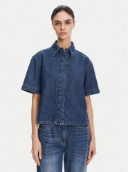 French Connection Koszula jeansowa 72NZD Niebieski Regular Fit. Niebieskie koszule damskie French Connection, xs, bez wzorów, z bawełny, bez kołnierzyka, bez ramiączek. Za 159.99 zł.