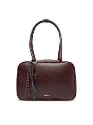 JENNY Torebka C-JNY-M-015-08 Bordowy. Czerwone torebki klasyczne damskie Jenny, z materiału, bez dodatków. Za 159.99 zł.