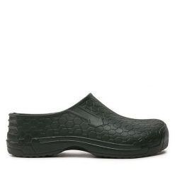 Klapki Dry Walker. Zielone klapki damskie Dry Walker, bez wzorów, bez obcasa, bez zapięcia. Za 49.99 zł.