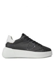 Philippe Model Sneakersy Temple Low TRES V005 Czarny. Czarne obuwie sportowe damskie Philippe Model, ze skóry, bez zapięcia. Za 1,089.00 zł.