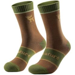 Skarpety sportowe dla dorosłych wodoodporne z membraną Qunature QN920 zimowe. Brązowe skarpetki damskie ROCKBROS, bez wzorów. Za 99.00 zł.