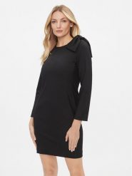 Marella Sukienka codzienna Imperia 2332261236200 Czarny Regular Fit. Czarne sukienki damskie Marella, bez wzorów, z syntetyku, bez ramiączek. Za 739.99 zł.
