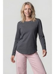 Alife and kickin Koszulka "Leabella" w kolorze antracytowym rozmiar: XL. Czarne bluzki damskie Alife and Kickin, xl, bez wzorów, z bawełny, bez kołnierzyka, bez ramiączek. Za 60.99 zł.