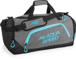 Torba sportowa pływacka na ramię 43l Aqua Speed. Czarne torby sportowe Aqua-Speed, bez wzorów, z materiału, duże. Za 95.99 zł.