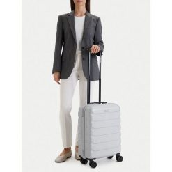Walizka kabinowa GINO ROSSI. Szare walizki Gino Rossi, bez wzorów. Za 259.99 zł.