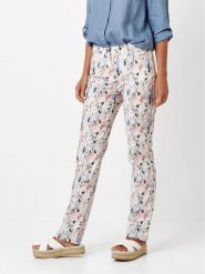 Relaxed by TONI Spodnie w kolorze biało-niebiesko-różowym rozmiar: W19. Białe spodnie materiałowe damskie Relaxed by TONI, bez wzorów, z materiału. Za 173.99 zł.