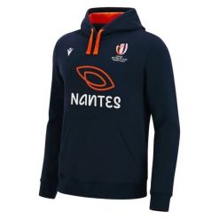 Bluza z kapturem Macron RWC France Nantes. Czerwone bluzy damskie Macron, m, bez wzorów, z dresówki, z kapturem. Za 305.00 zł.