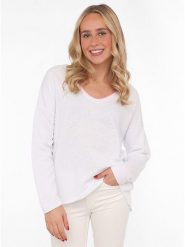 Zwillingsherz Bluza w kolorze białym rozmiar: L/XL. Białe bluzy damskie Zwillingsherz, l, bez wzorów, bez kaptura. Za 175.67 zł.