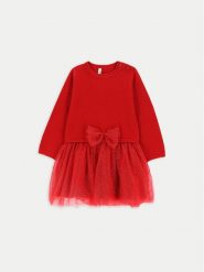 Coccodrillo Sukienka elegancka ZC4129401EBG Czerwony Regular Fit. Czerwone sukienki dziewczęce COCCODRILLO, bez wzorów, z syntetyku, bez ramiączek. Za 69.99 zł.