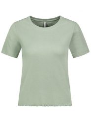 Eight2Nine Koszulka w kolorze zielonym rozmiar: XS. Zielone bluzki damskie Eight2Nine, xs, bez wzorów, prążkowane, bez kołnierzyka, bez ramiączek. Za 41.95 zł.