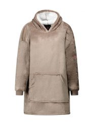 Geographical Norway Bluza polarowa "Uddy" w kolorze szarobrązowym rozmiar: M. Brązowe bluzy damskie Geographical Norway, m, bez wzorów, z polaru, bez kaptura. Za 117.73 zł.