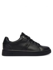 Guess Sneakersy FLFBTZ ELE12 Czarny. Czarne obuwie sportowe damskie Guess, ze skóry, bez zapięcia. Za 399.99 zł.