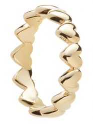 Pandora Pozłacany pierścionek rozmiar: 58. Żółte pierścionki damskie Pandora, pozłacane. Za 208.36 zł.