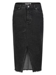 Sublevel Spódnica dżinsowa w kolorze czarnym rozmiar: M. Czarne spódnice damskie Sublevel, na co dzień, m, z aplikacjami, ze skóry, klasyczne, midi. Za 122.96 zł.