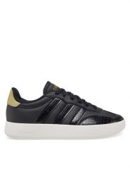 Adidas Sneakersy Barreda JP7103 Czarny. Czarne obuwie sportowe damskie Adidas, ze skóry, bez zapięcia. Za 199.99 zł.
