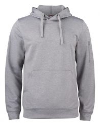 Clique Basic Active Hoody uniseks bluza z kapturem z poliestru – grey melange. Szare bluzy damskie CLIQUE, m, bez wzorów, z kapturem. Za 189.24 zł.