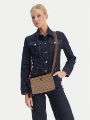 Guess Saszetka HMMILO P6157 Beżowy. Brązowe nerki i saszetki damskie Guess, ze skóry, bez dodatków. Za 264.99 zł.