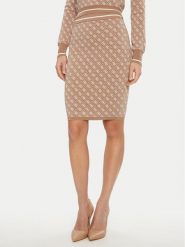 Guess Spódnica ołówkowa W4BD53 Z37K0 Beżowy Regular Fit. Brązowe spódnice damskie Guess, xs, z aplikacjami, z syntetyku. Za 239.99 zł.