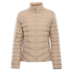 Kurtka damska puchowa Alpine Pro Retera. Brązowe kurtki damskie Alpine Pro, bez wzorów, z puchu, bez kaptura. Za 419.00 zł.