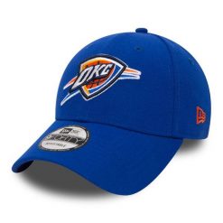 Czapka z daszkiem New Era NBA Oklahoma City Thunder. Niebieskie czapki z daszkiem damskie New Era, bez wzorów, z materiału. Za 161.00 zł.