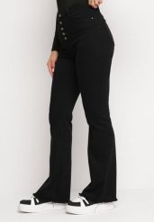 Czarne Jeansy Dzwony Push Up Keharre. Czarne jeansy damskie Born2be, z podwyższonym stanem. Za 39.99 zł.