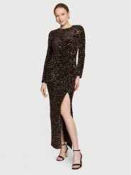 Guess Sukienka wieczorowa W3RK82 KBJD0 Czarny Slim Fit. Czarne sukienki damskie Guess, z aplikacjami, z syntetyku, wizytowe, bez ramiączek. Za 1,469.00 zł.