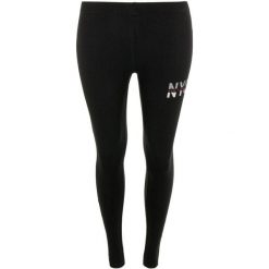Damskie legginsy z wysokim stanem, czarne, slim, nadruk. Czarne legginsy damskie ELEVN, bez wzorów, z bawełny. Za 163.99 zł.