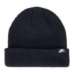 Czapka zimowa Nike Terra Futura 365 Short-Cuff. Czarne czapki damskie Nike, na zimę, bez wzorów. Za 107.00 zł.