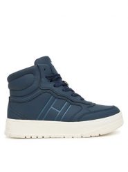 Tommy Hilfiger Sneakersy T3X9-34094-1355 S Granatowy. Niebieskie buty sportowe chłopięce Tommy Hilfiger, ze skóry, bez zapięcia. Za 349.99 zł.