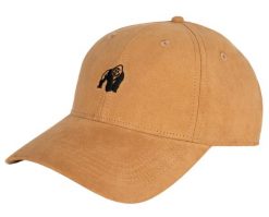Cody Suede Czapka - Beżowy. Brązowe czapki damskie GORILLA WEAR, bez wzorów, z poliesteru. Za 160.00 zł.
