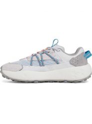 Under Armour Skórzane buty w kolorze biało-niebiesko-szarym do biegania rozmiar: 43. Białe obuwie sportowe damskie Under Armour, z materiału, bez zapięcia, do biegania. Za 343.41 zł.