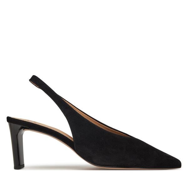 Czółenka HÖGL. Czarne czółenka damskie Högl, bez wzorów, bez obcasa. Za 379.99 zł.