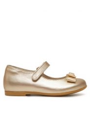 Tommy Hilfiger Baleriny Ballerina T1A3-33927-0220 S Złoty. Żółte baleriny dziewczęce Tommy Hilfiger, bez wzorów, ze skóry, bez obcasa, bez zapięcia. Za 349.99 zł.