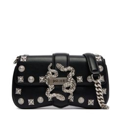 Torebka Just Cavalli. Czarne torebki wieczorowe damskie Just Cavalli, bez wzorów, bez dodatków. Za 829.99 zł.