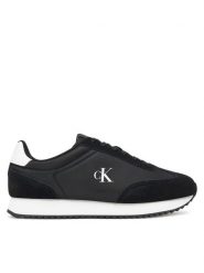 Calvin Klein Jeans Sneakersy Runner Laceup Mg Nylon Mix YW0YW01828 Czarny. Czarne obuwie sportowe damskie Calvin Klein Jeans, z jeansu, bez zapięcia. Za 299.99 zł.