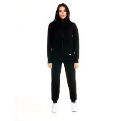 Bluza z zamek błyskawiczny na co dzień na siłownię. Białe bluzy damskie LEONE 1947 APPAREL, z bawełny, bez zapięcia, na fitness i siłownię. Za 218.92 zł.