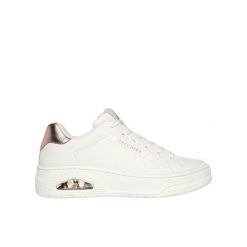 Buty Skechers Damskie Lifestyle Białe Sneakersy. Białe obuwie sportowe casual damskie Skechers, z syntetyku, bez zapięcia. Za 340.20 zł.