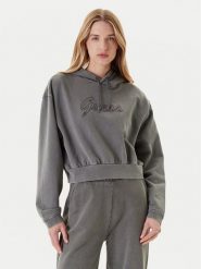 Guess Bluza V5RQ16 KCOS1 Szary Relaxed Fit. Szare bluzy damskie Guess, s, z aplikacjami, z bawełny, bez kaptura. Za 279.99 zł.