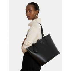 Torebka LAUREN RALPH LAUREN. Czarne shopper bag Lauren Ralph Lauren, bez dodatków. Za 989.99 zł.